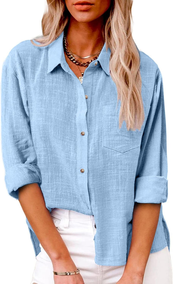 Chic Linen Blouse for Women