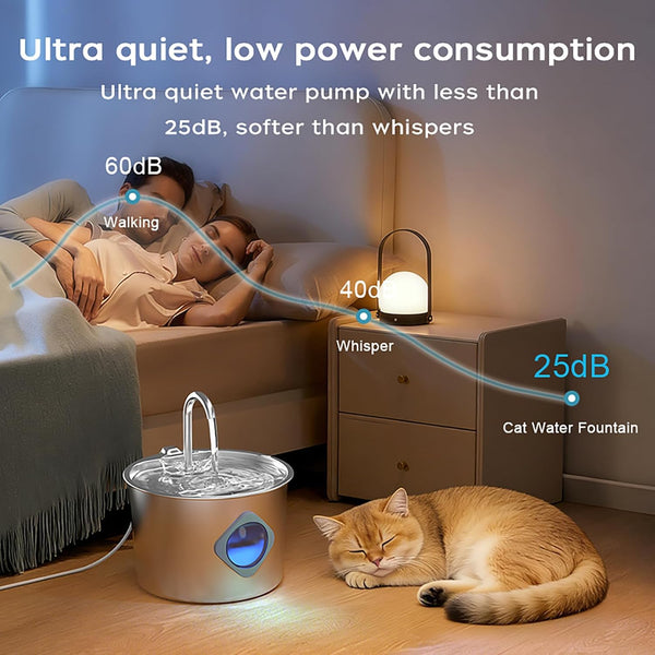 Whispering Cat Water Fountain