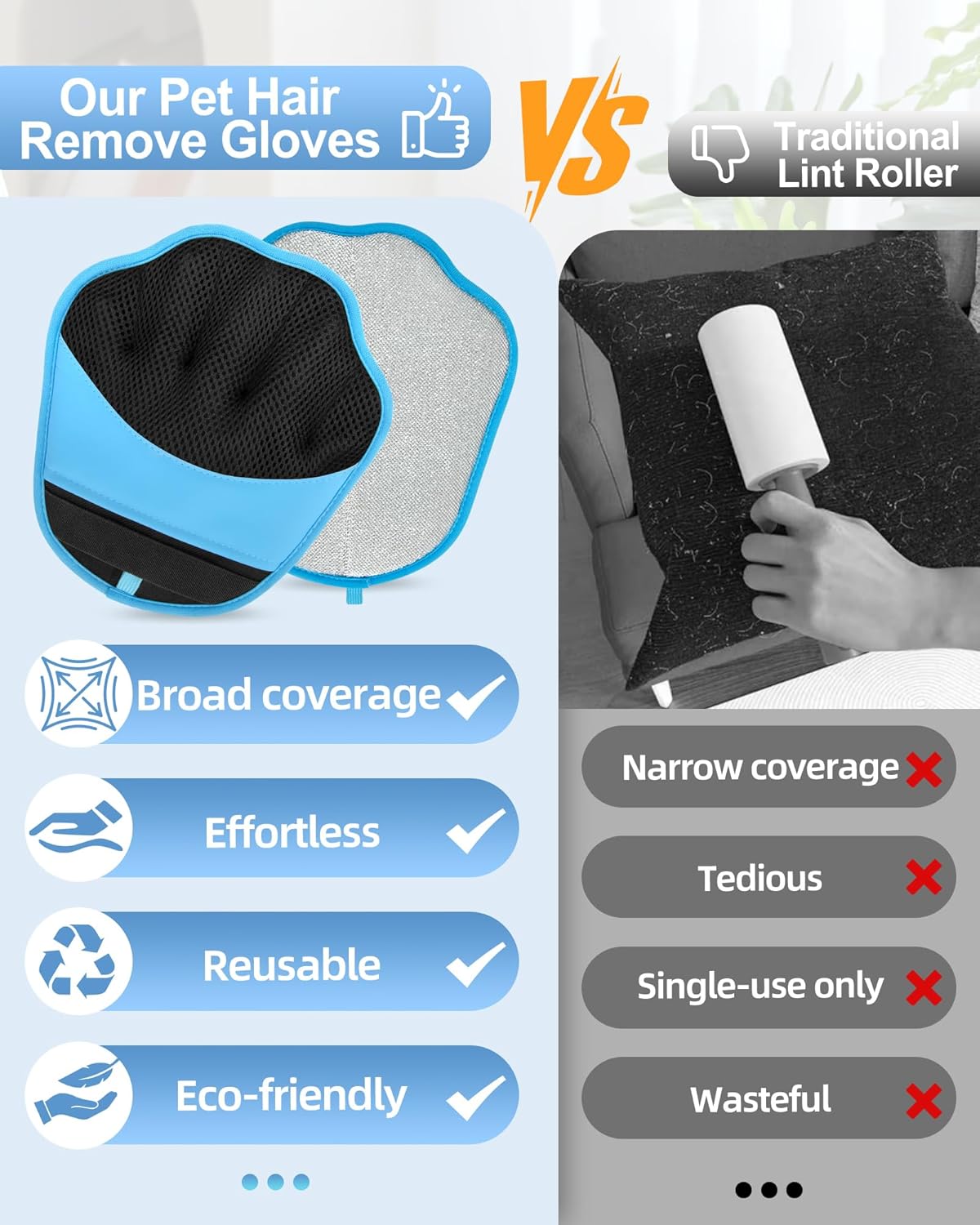Magic Pet Hair Remover Gloves