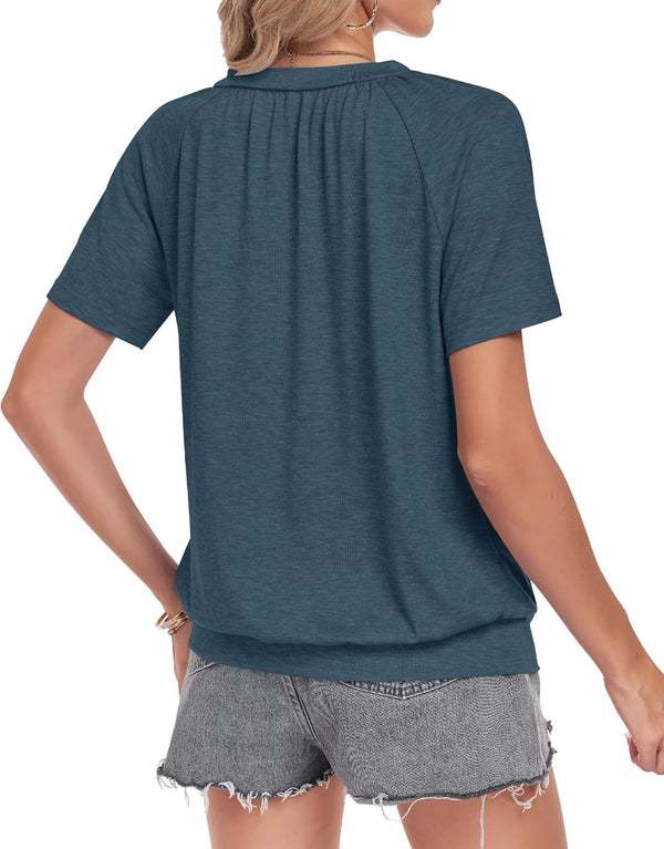 Chic V-Neck Summer T-Shirt